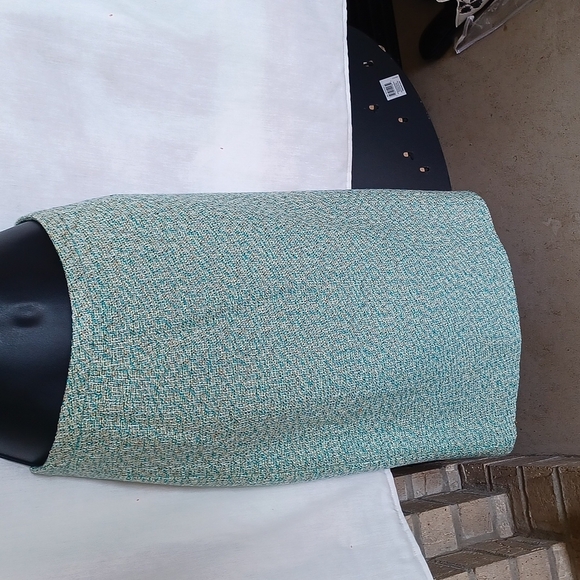 Sag Harbor Skirt Sz 6, teal, zip back - Picture 1 of 4